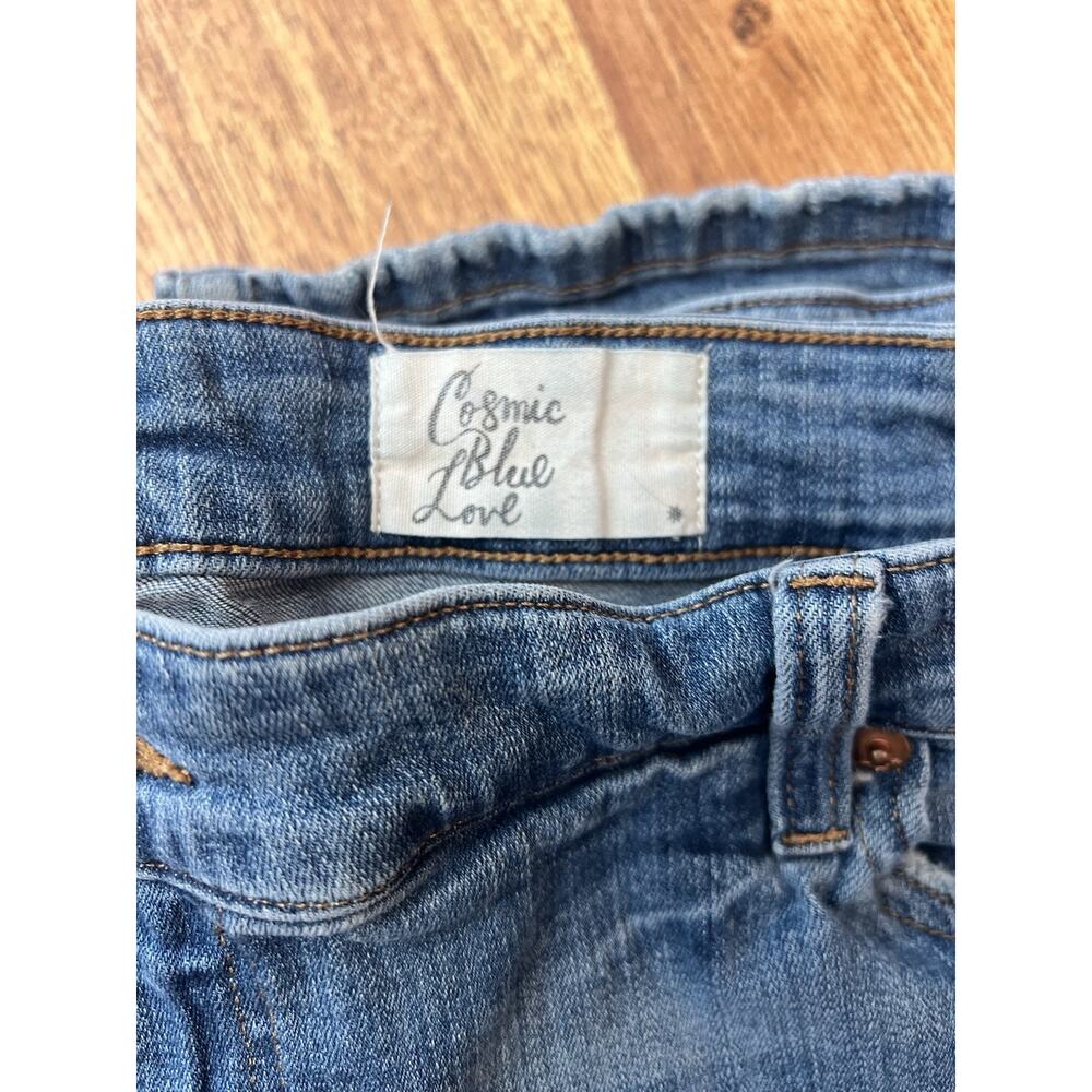 Cosmic Blue Love Straight Leg Jeans Size 24 W Womens Faded RN8555 - Picture 4 of 7